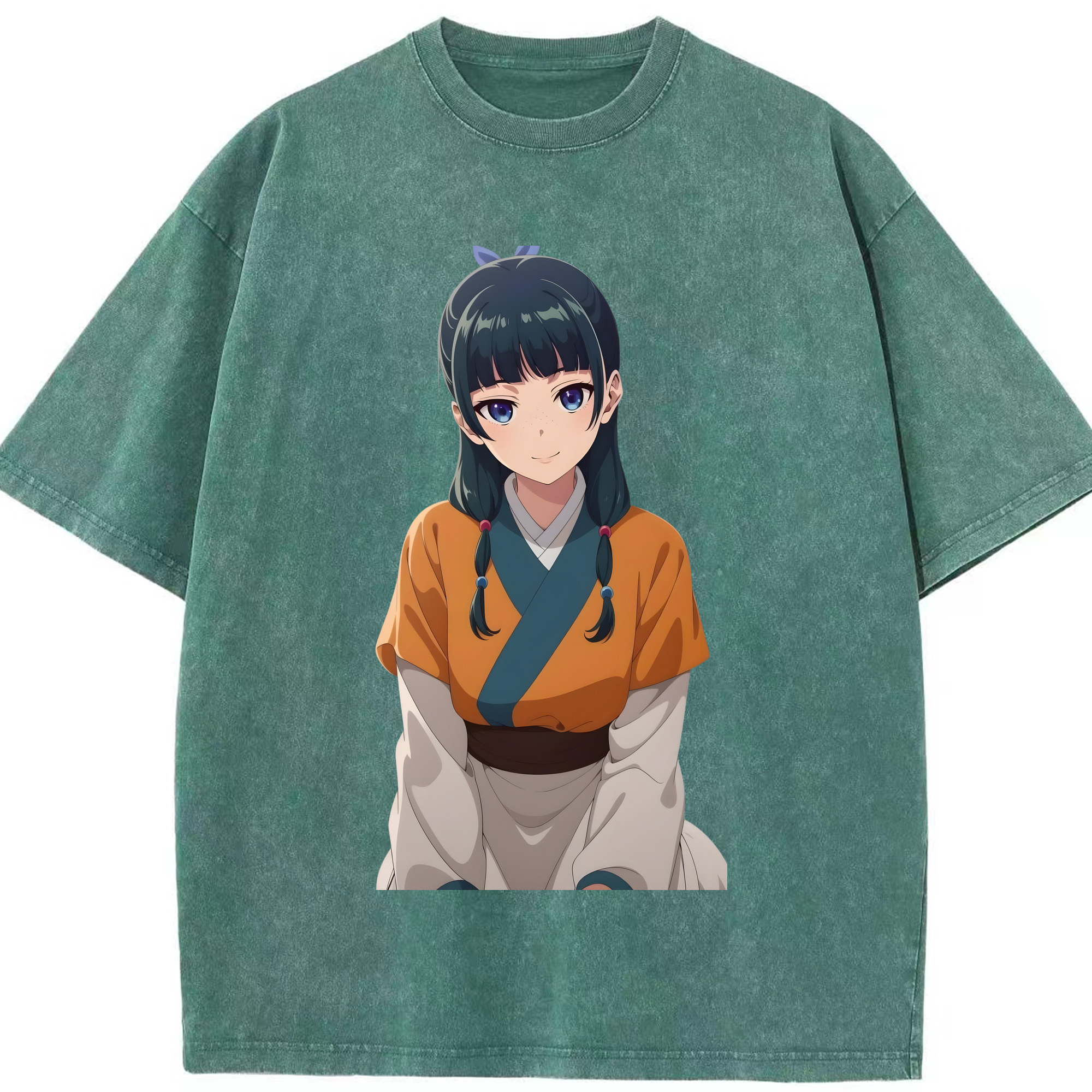 （画像用） 薬屋のひとりごと The Apothecary Diaries 綿100% ヴィンテージ風 半袖Tシャツ（フロントプリント）
